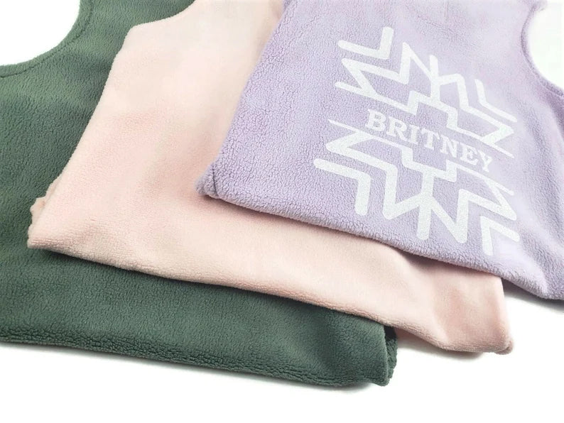 Personalized Snowflake Dog Fleece | Lucky Lavender