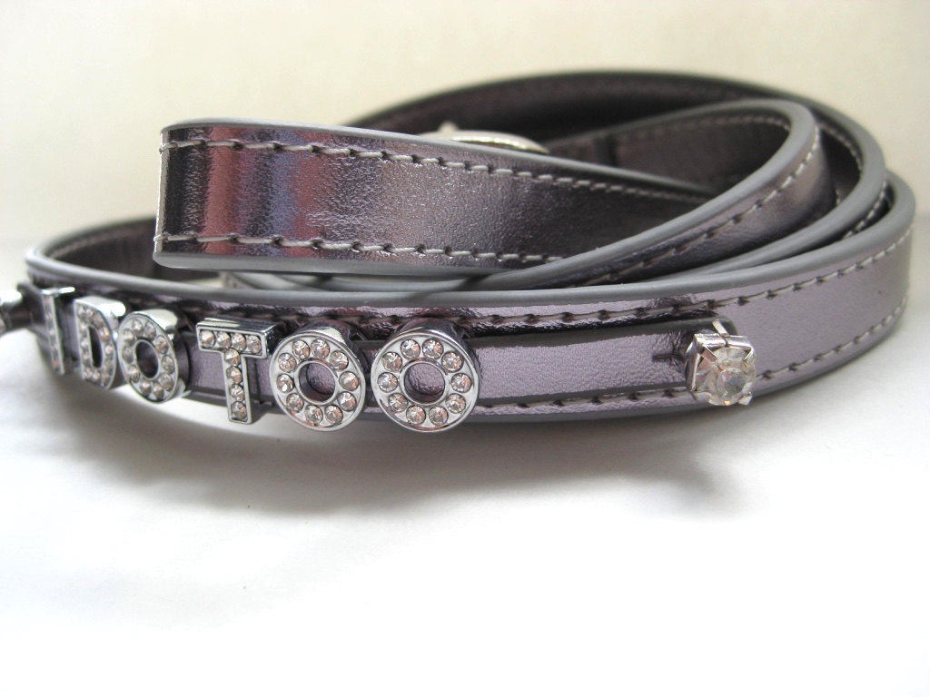 Wedding Dog Leash | White, Ivory, Pink, Brown, or Silver