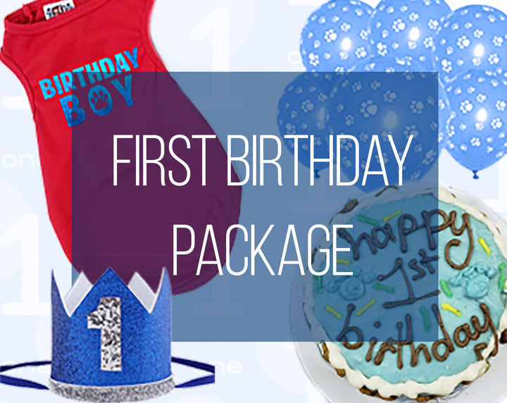 Birthday Party Package | Red and Blue First Birthday