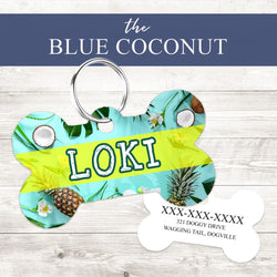 Pet ID Tag | Blue Coconut