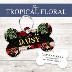 Pet ID Tag | Tropical Floral