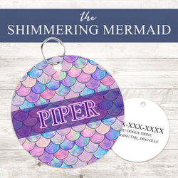Pet ID Tag | Shimmering Mermaid