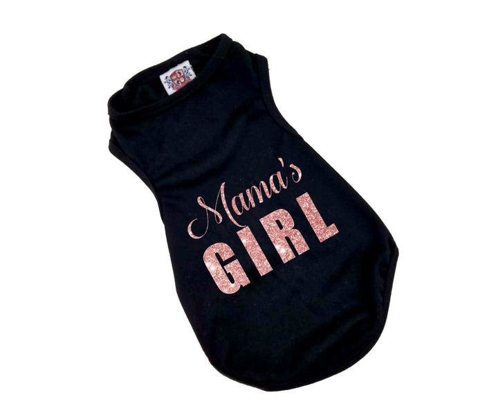 Mama's Girl Sparkle Dog Shirt
