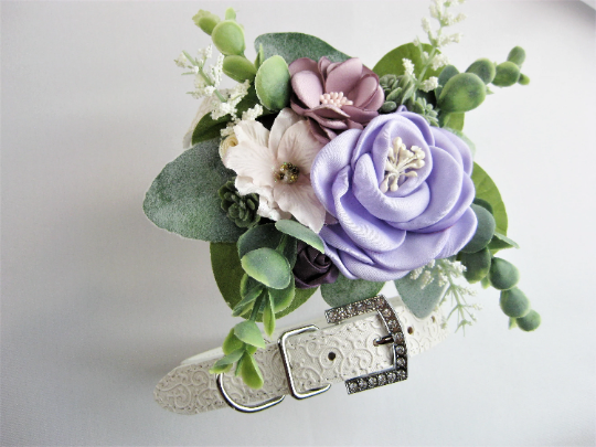 Succulent Wedding Collar | Lavender Wedding