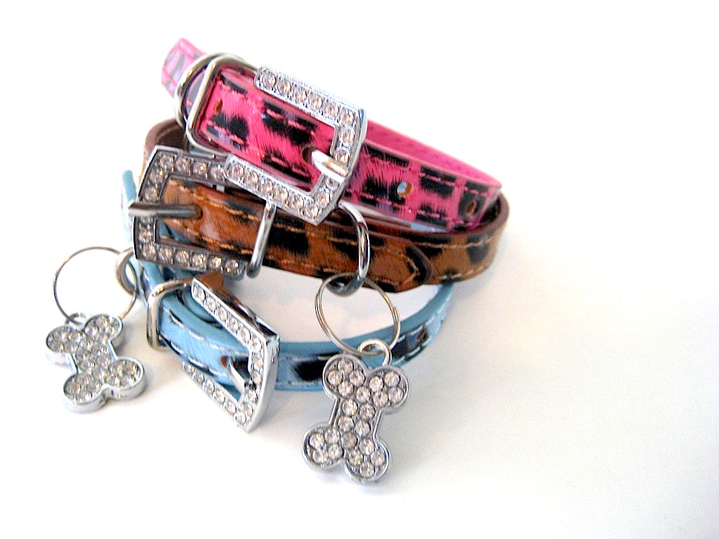 Hot Pink Cheetah collar (Large only)