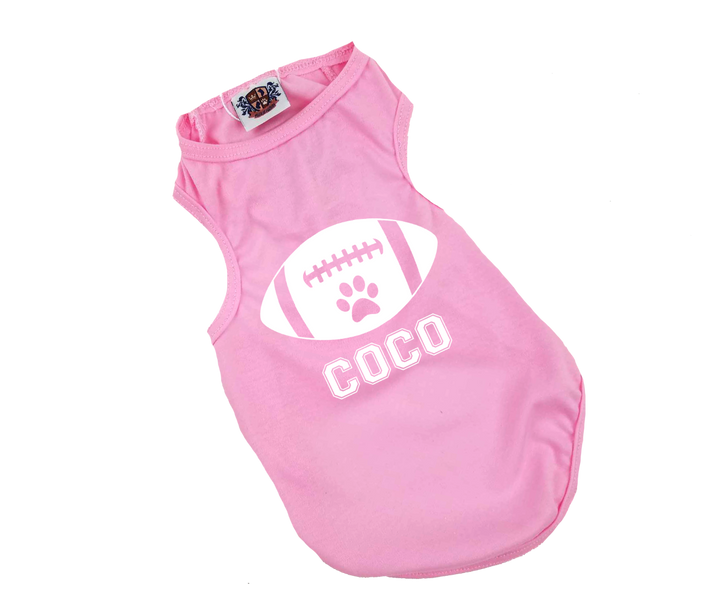 Dog Football Personalized Tee